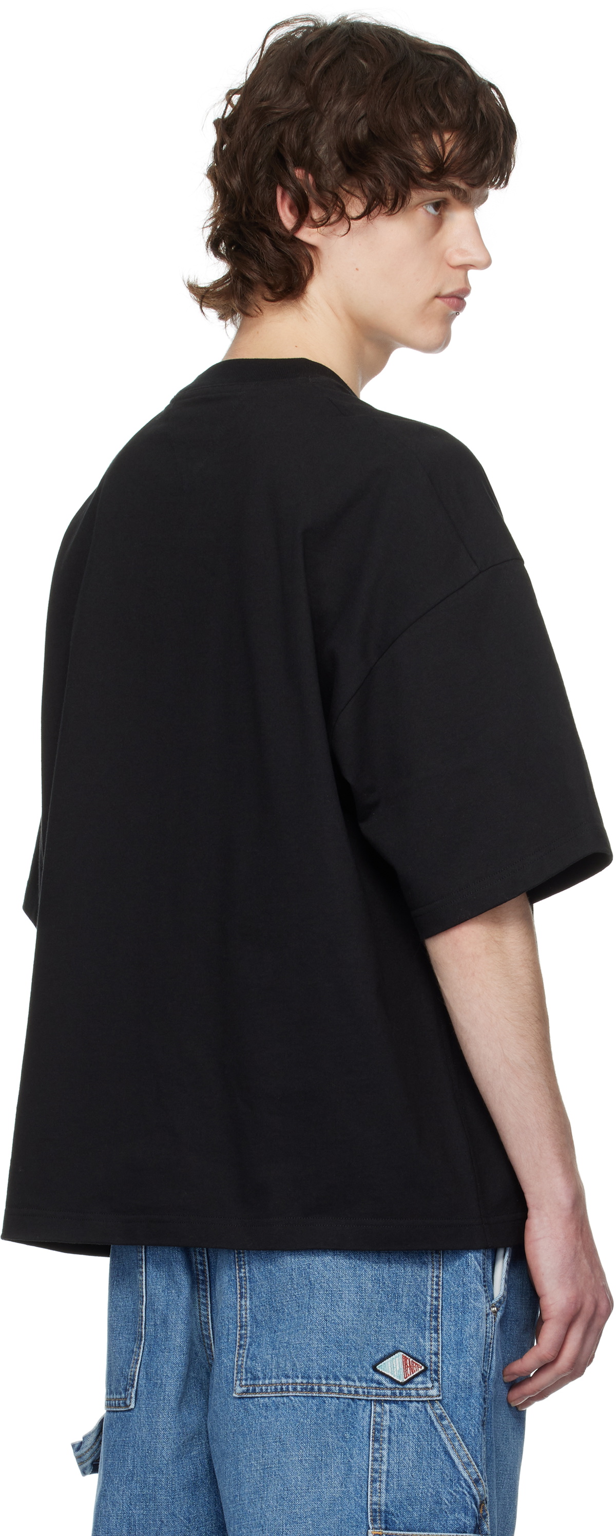 Bottega Veneta Black Soft Cotton Jersey T-shirt Bottega Veneta