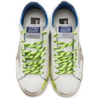 Golden Goose White Fluorescent Superstar Sneakers