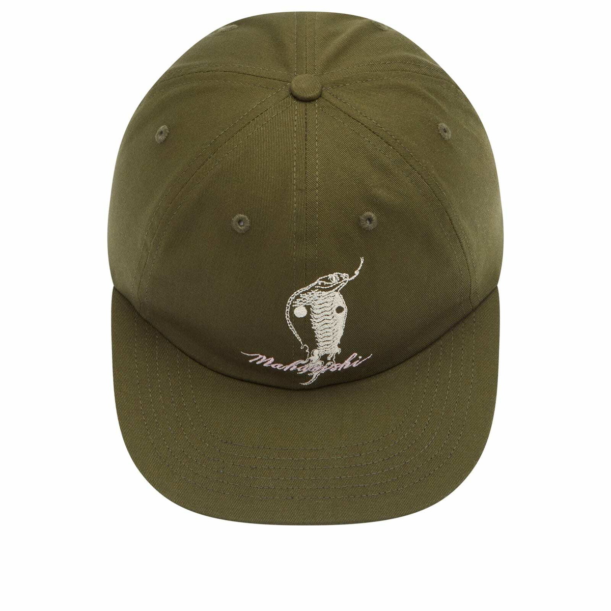 Maharishi Men's Year Of The Snake 6 Panel Cap in Olive 