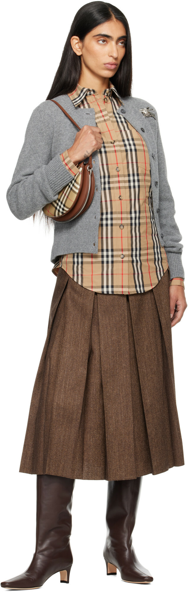 Burberry Beige Small Bridle Saddle Bag