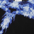 Marcelo Burlon Men's Long Sleeve Smoke Wings T-Shirt in Black/Dusty Blue