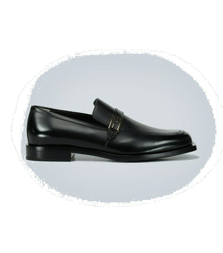 Photo: Fendi Leather loafers with logo