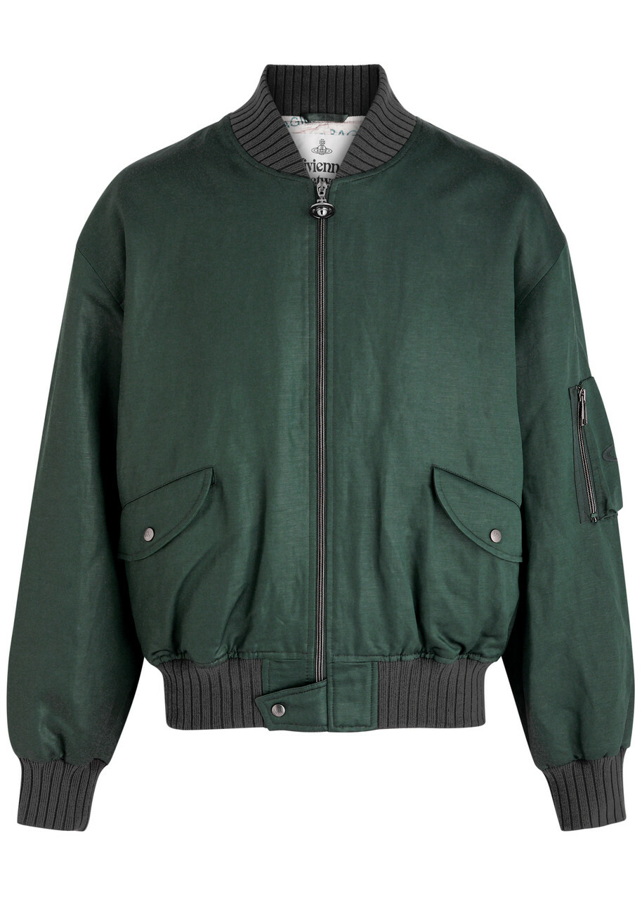Vivienne Westwood Blue Bernardo Bomber Jacket Vivienne Westwood
