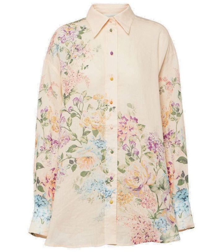 Photo: Zimmermann Halliday floral linen shirt