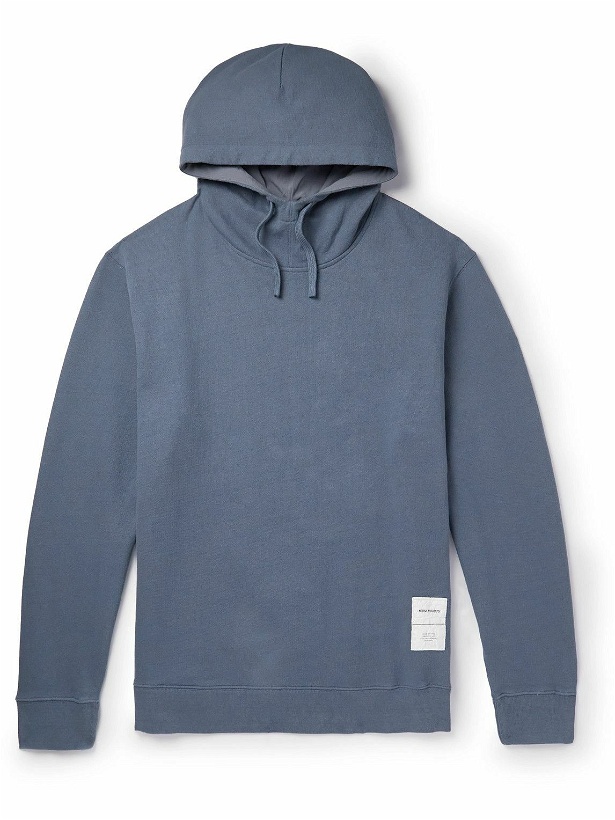 Photo: Norse Projects - Fraser Cotton-Jersey Hoodie - Blue