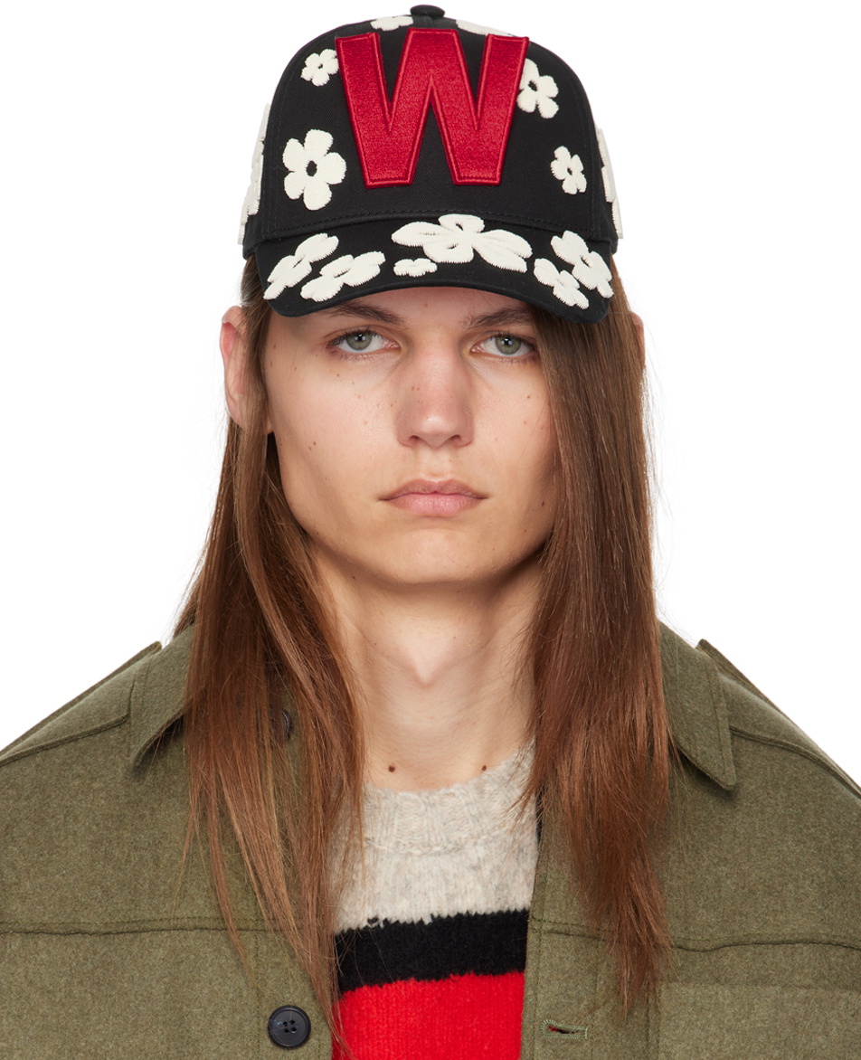 Walter Van Beirendonck Black & Off-White 9005 Alowa Cap