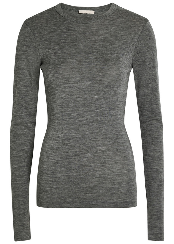 Photo: Rohe Crew-neck Merino Wool T-shirt Grey