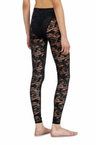 Diesel Leggings in nylon camouflage lace - Pants Womens in Black