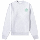 Maison Kitsuné Men's Crest Sweat in Light Grey Melange