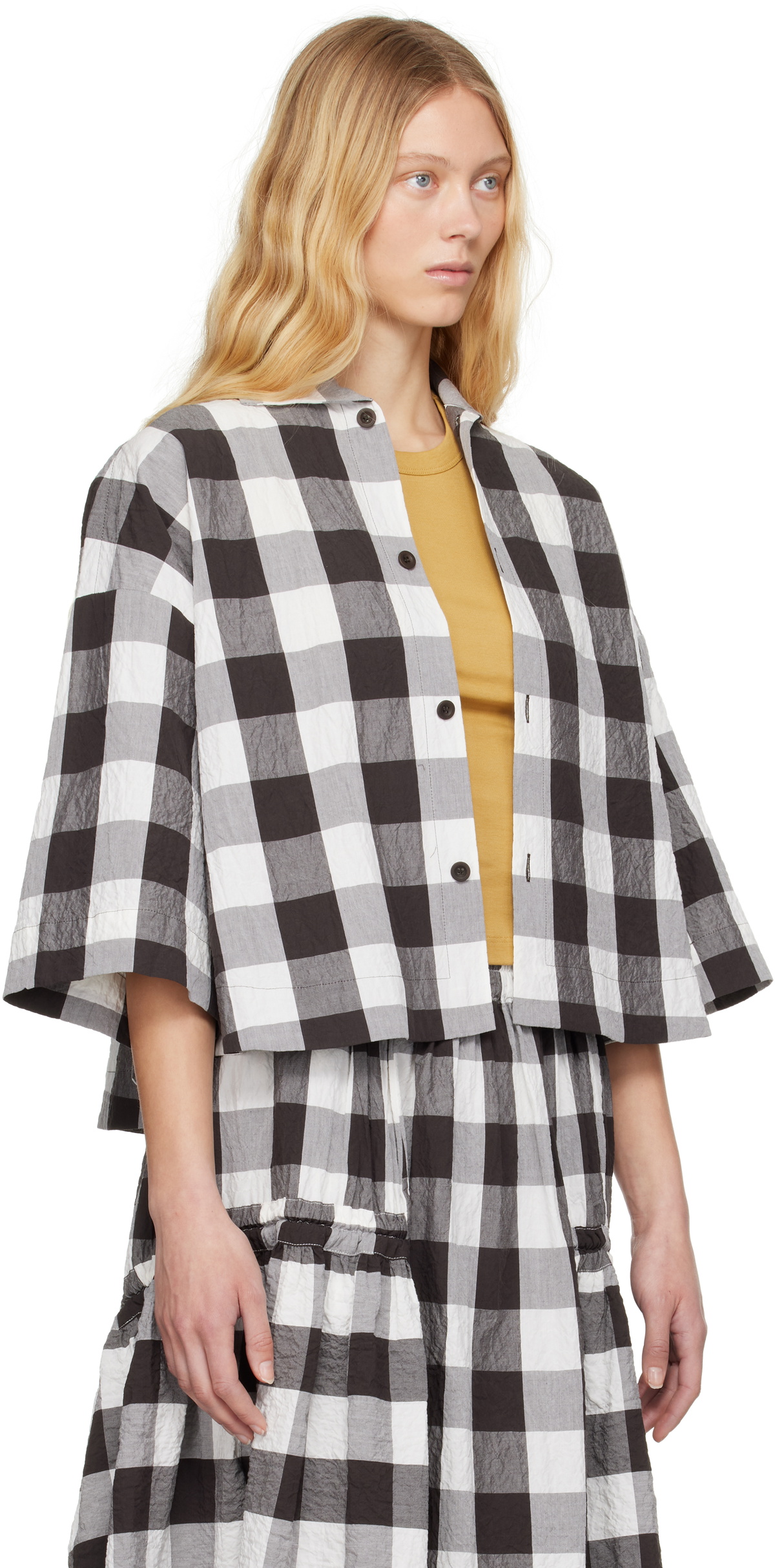 Toogood White & Brown 'The Camper' Shirt