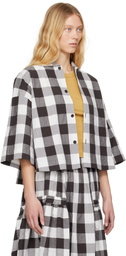 Toogood White & Brown 'The Camper' Shirt