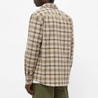 A.P.C. Men's Trek Check Overshirt in Camel