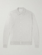 John Smedley - Tibor Merino Wool Cardigan - Gray