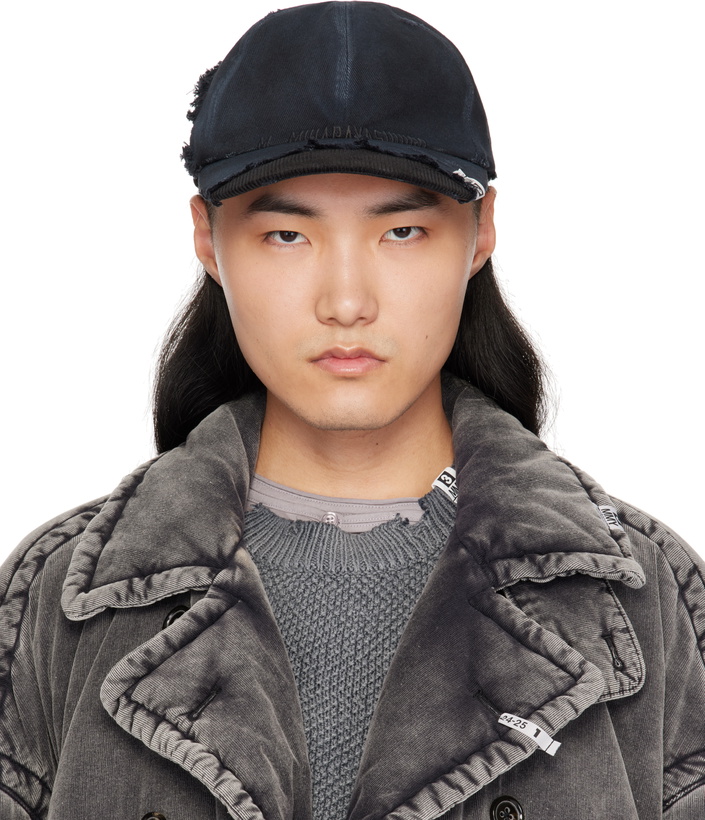 Maison MIHARA YASUHIRO Khaki Crushed Detail Cap Maison MIHARA YASUHIRO