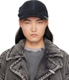 Maison MIHARA YASUHIRO Black Crushed Detail Cap
