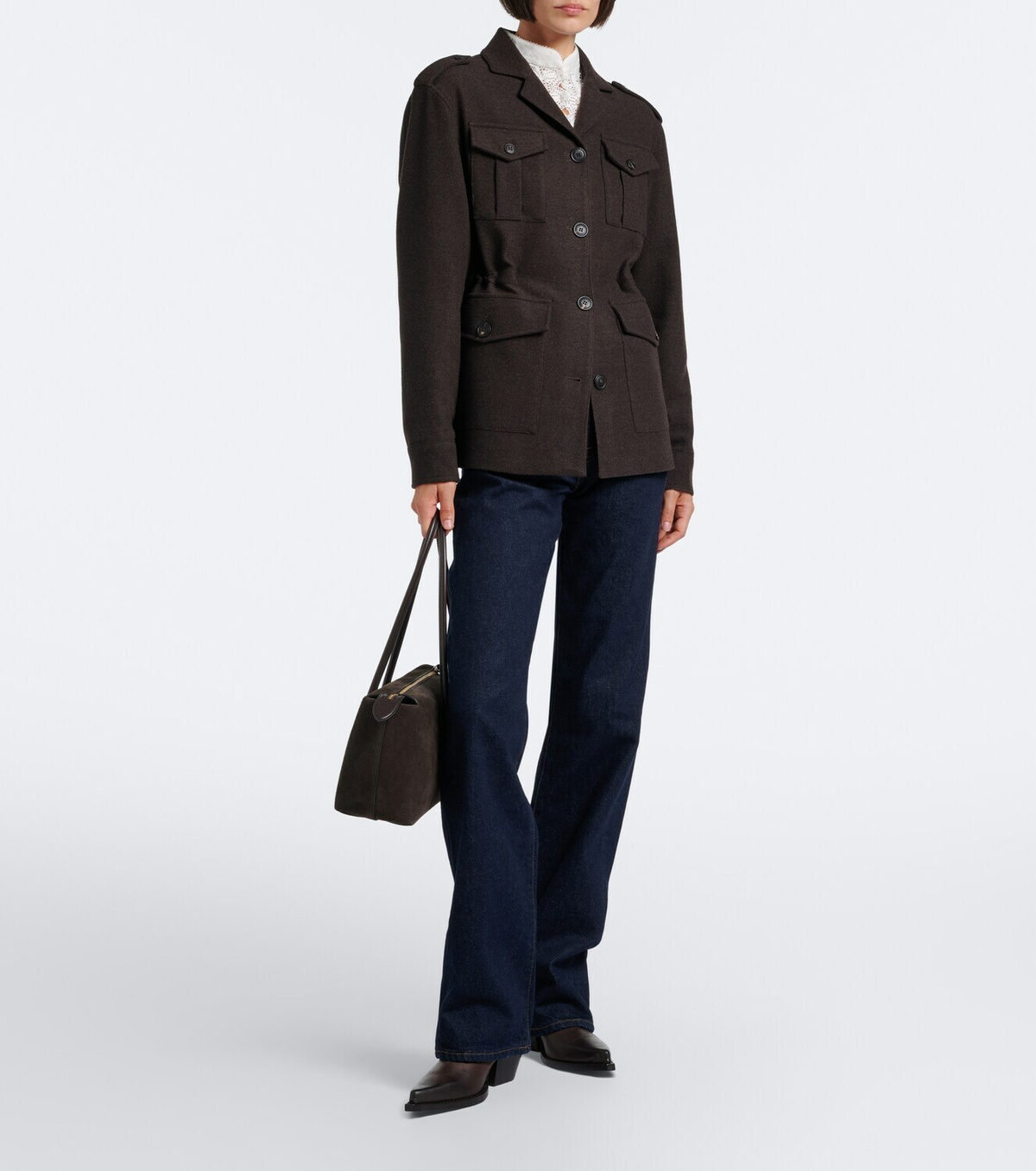 DeMellier Stockholm suede shoulder bag