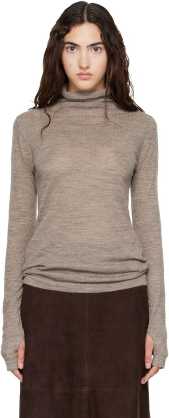 Photo: Lauren Manoogian Gray Fine Funnel Turtleneck