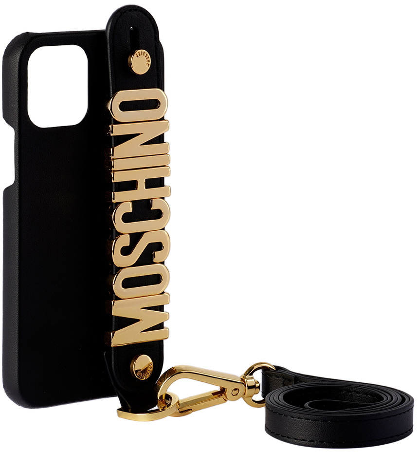 Moschino Black Logo iPhone 12/12 Pro Case