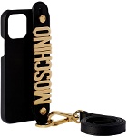 Moschino Black Logo iPhone 12/12 Pro Case
