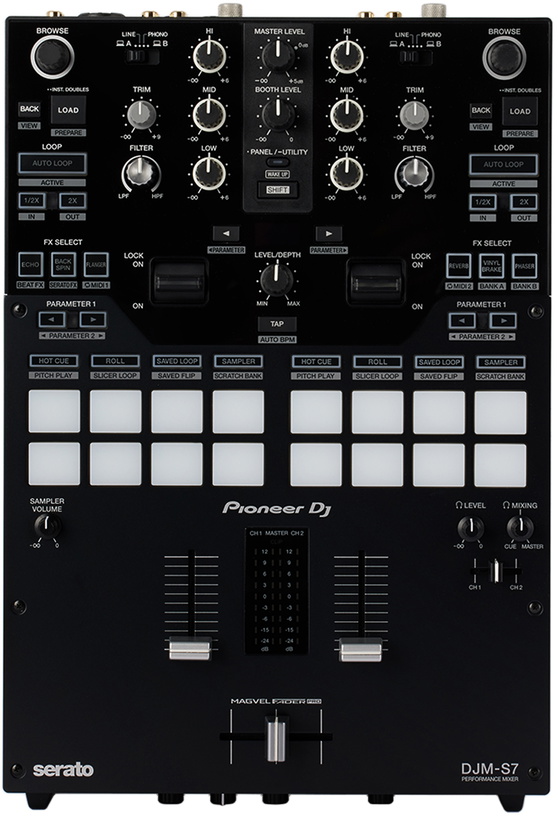 Photo: Pioneer DJ Black DJM-S7 DJ Mixer
