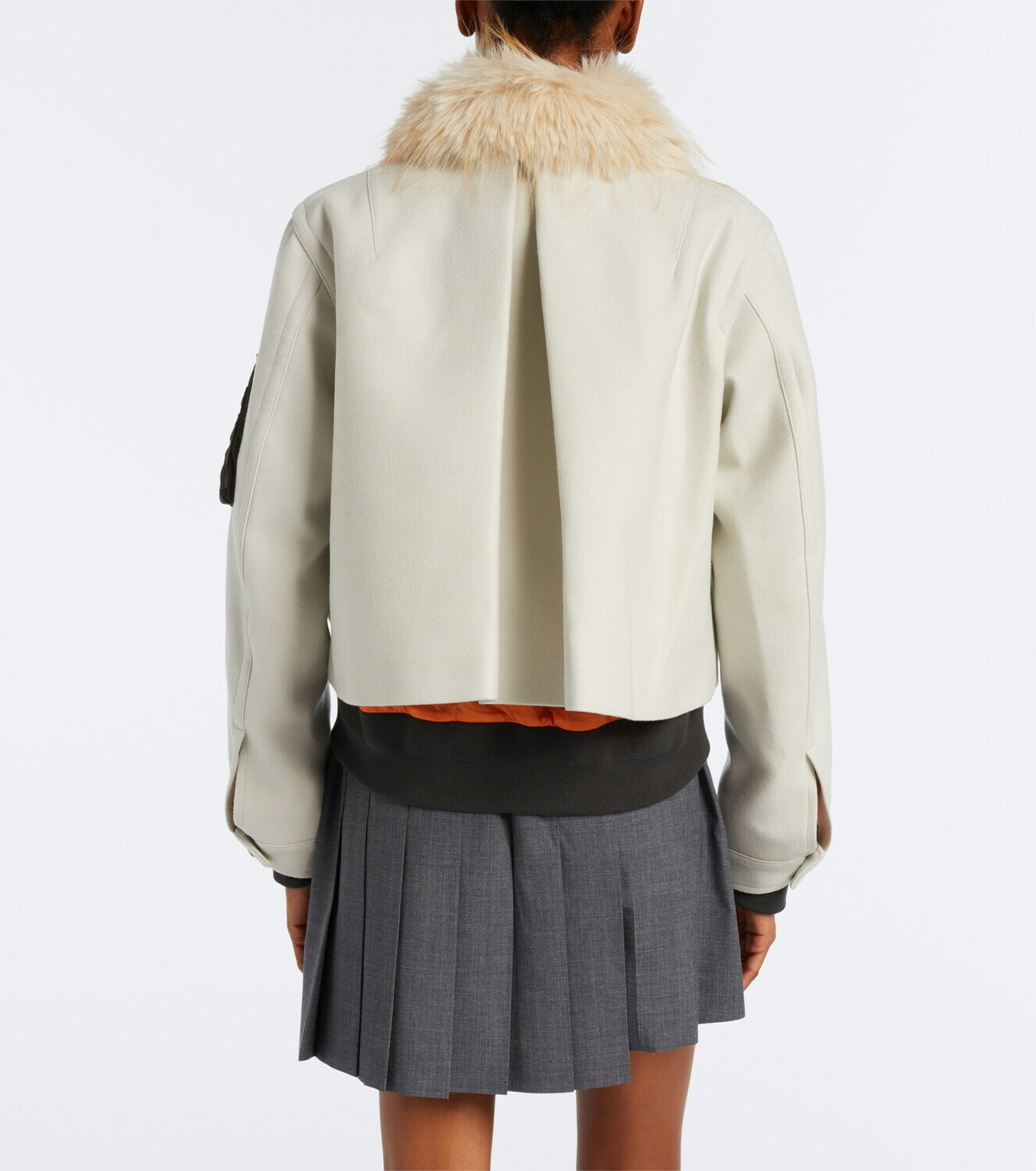 Sacai Wool blouson jacket