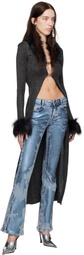 MISBHV Black Knit Maxi Cardigan