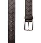 Bottega Veneta - 3.5cm Intrecciato Leather Belt - Brown