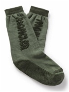 Moncler Genius - Salehe Bembury Terry-Trimmed Cotton-Blend Socks - Green