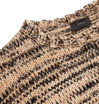 Joseph - Oversized Mélange Cotton and Wool-Blend Sweater - Men - Camel