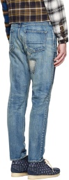 FDMTL Blue Classic Straight Jeans