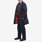 Garbstore Men's Goose Down Lined Overcoat in Navy