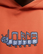 Butter Goods Caterpillar Embroidered Pullover Hood Orange - Mens - Hoodies