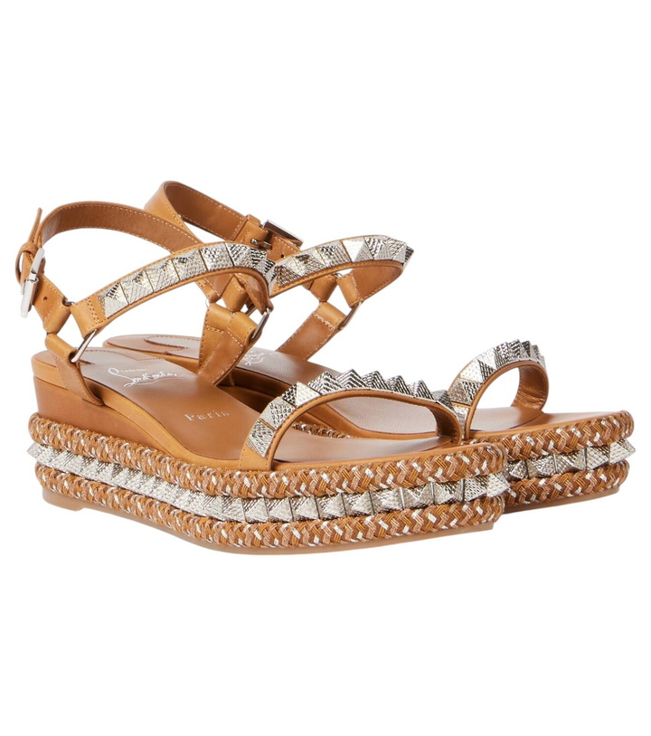 Photo: Christian Louboutin Pyraclou 60 spiked espadrille sandals