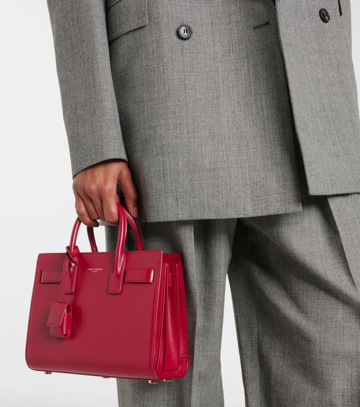 Saint Laurent Sac De Jour Nano leather tote bag