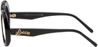 LOEWE Black Oversized Round Glasses