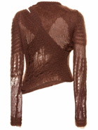 RICK OWENS - Spider Banana One-shoulder Knit Sweater