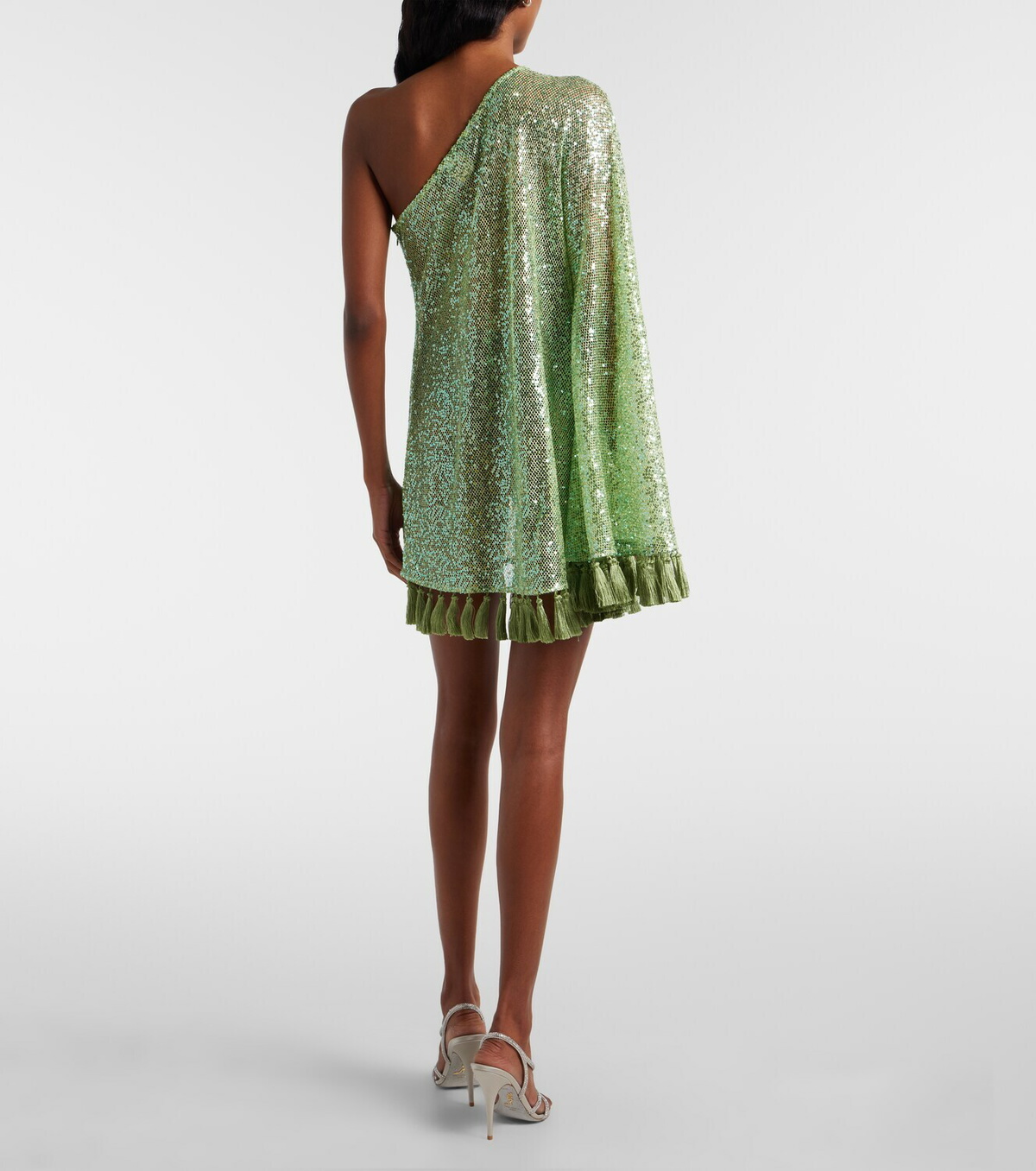 Taller Marmo Es Trench one-shoulder sequined minidress
