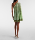 Taller Marmo Es Trench one-shoulder sequined minidress