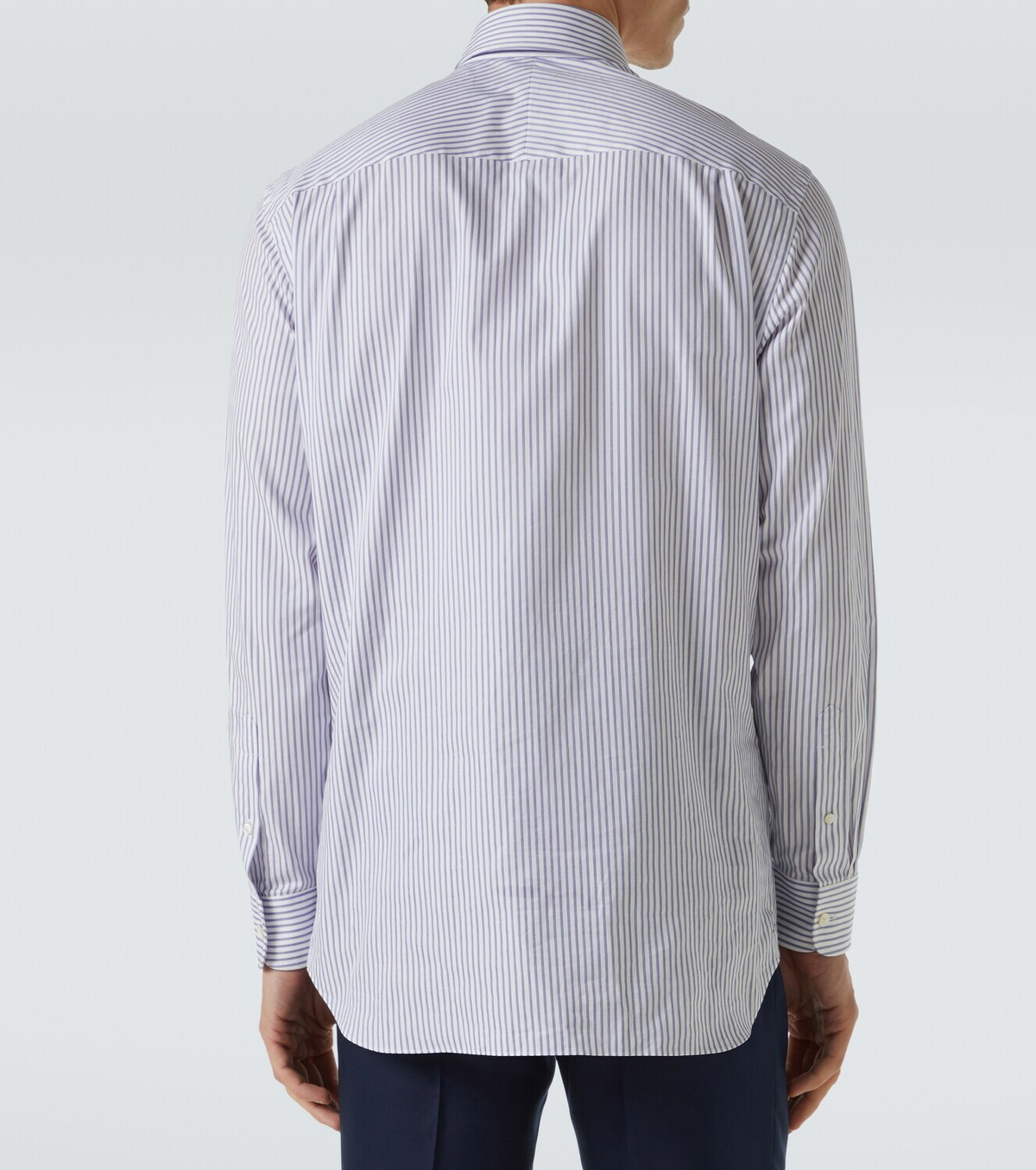 Dunhill Striped cotton and wool Oxford shirt