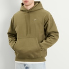 Nike Men's Solo Swoosh Pullover Hoodie in Medium Olive/White