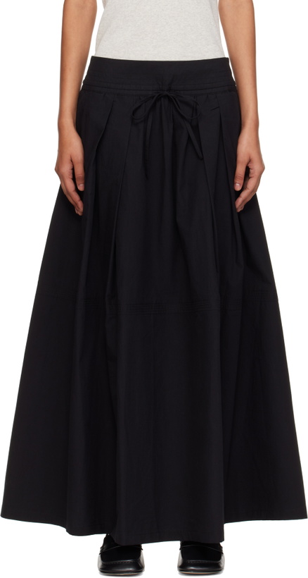 Photo: Studio Nicholson Black Ottowa Midi Skirt