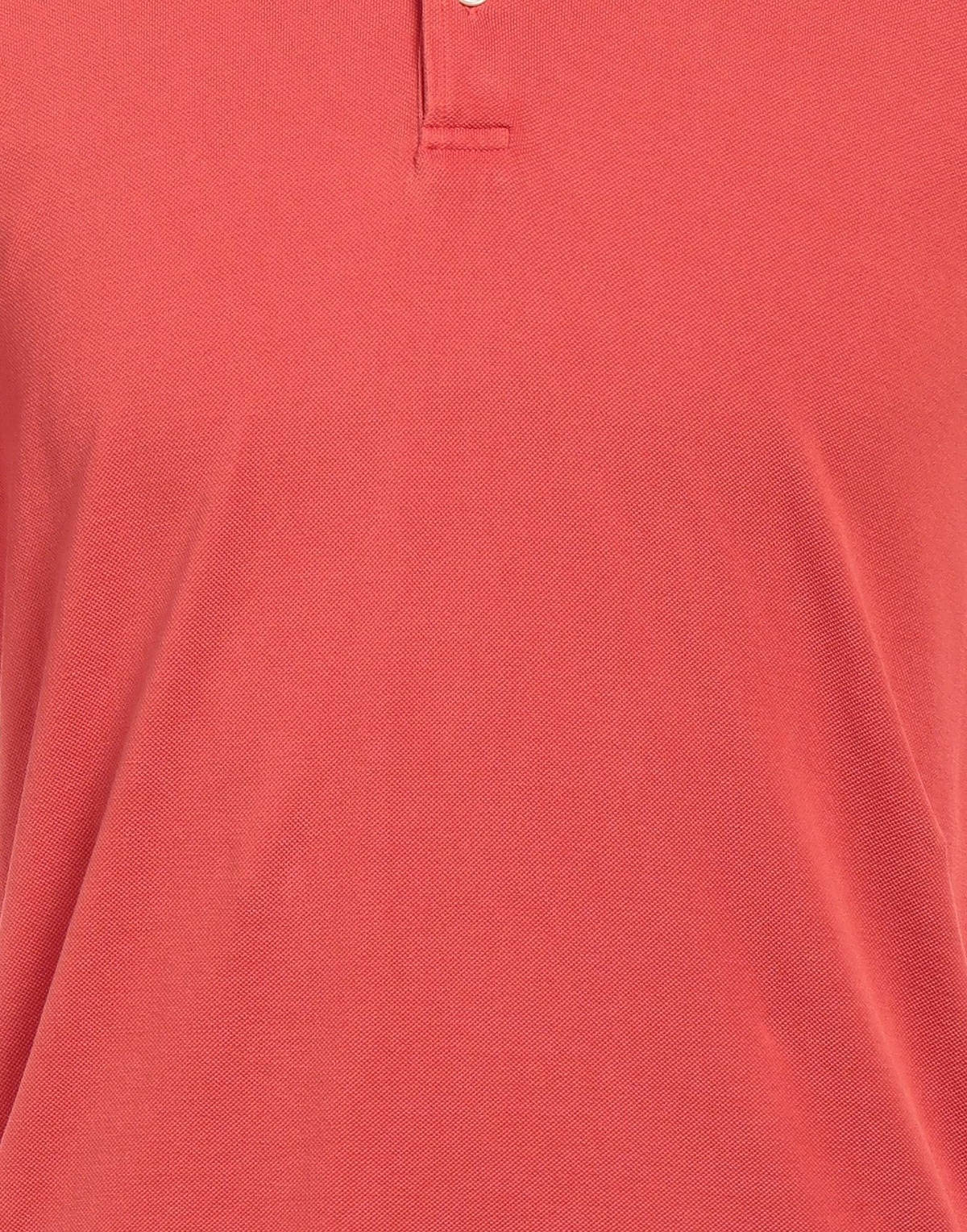 Fedeli Mens Polo shirt in Tomato red