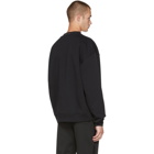 Acne Studios Black Flogho Crewneck Sweatshirt