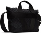 Bottega Veneta Black Rubber Buffer Messenger Bag