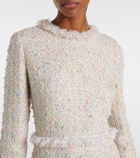 Giambattista Valli Fringed bouclé minidress