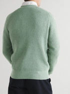 Sid Mashburn - Ribbed Merino Wool-Blend Sweater - Green