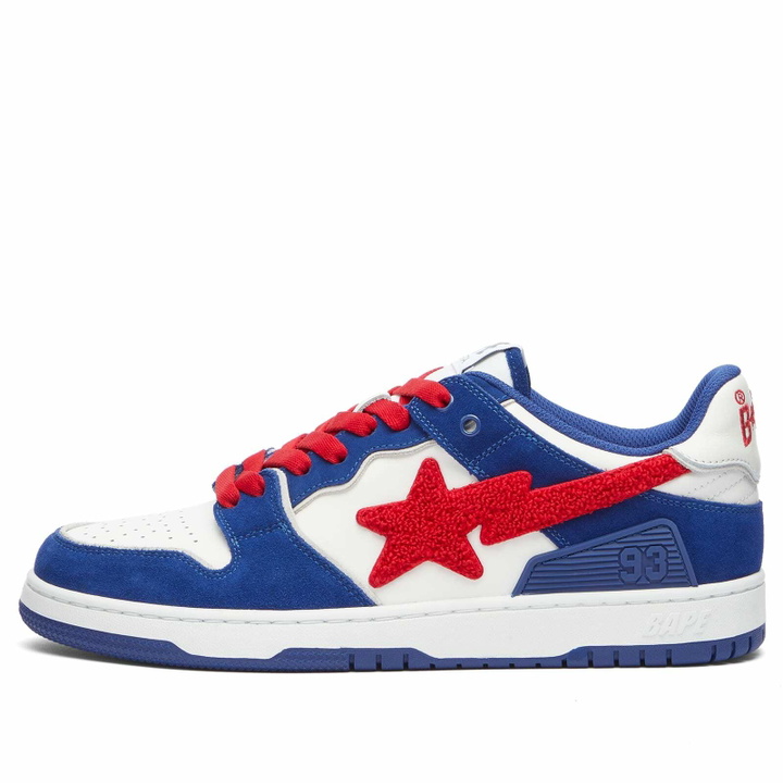 Photo: A Bathing Ape Men's SK8 Sta Sneakers in Blue