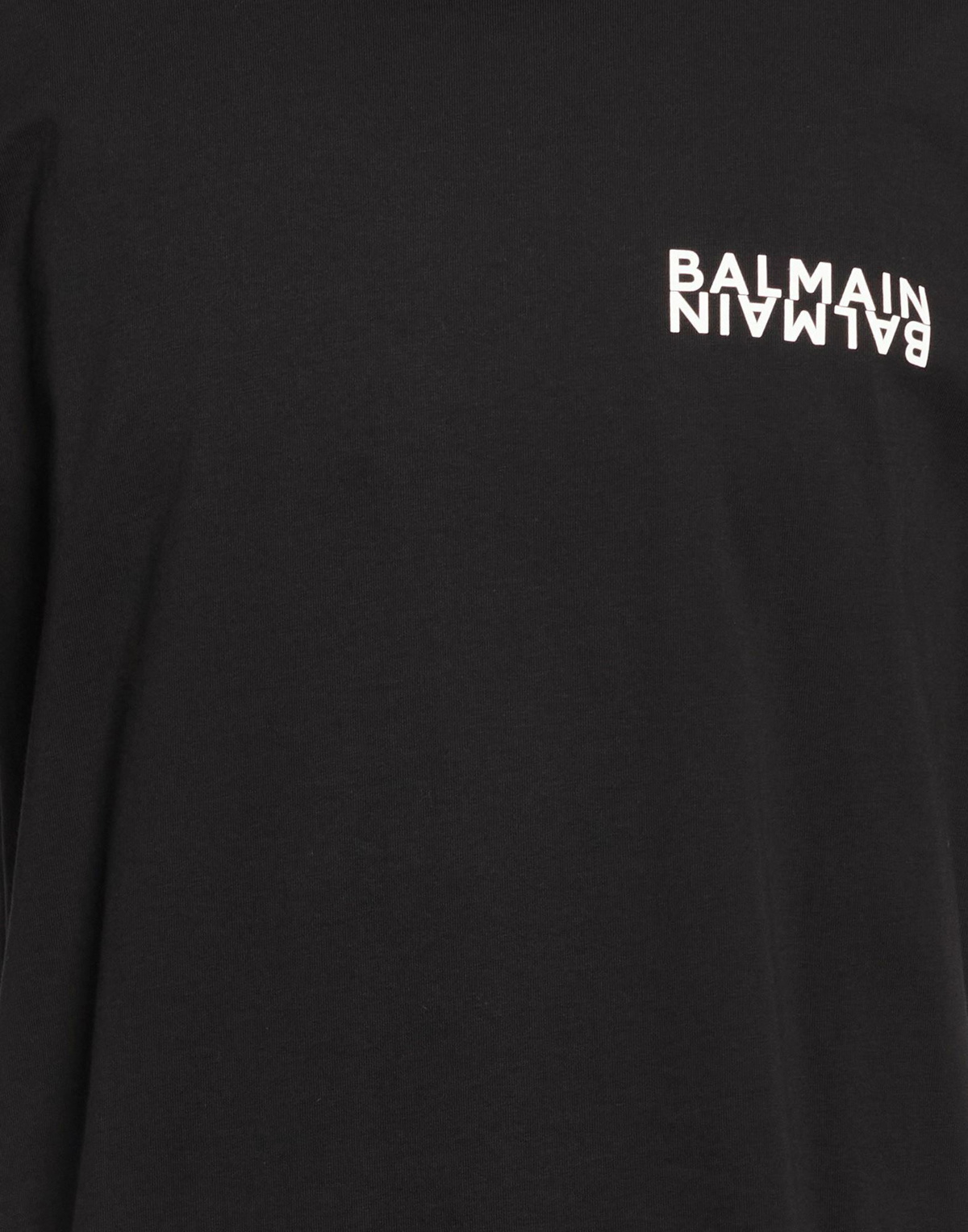 Balmain Mens T-shirt in Black