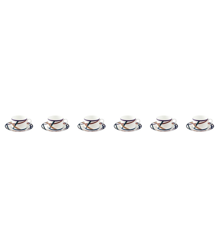 Photo: Missoni Nastri set of 6 teacups and saucers