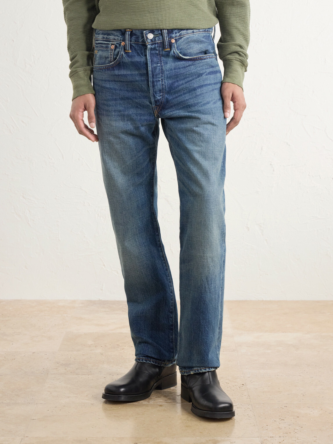 RRL - Straight-Leg Selvedge Jeans - Blue